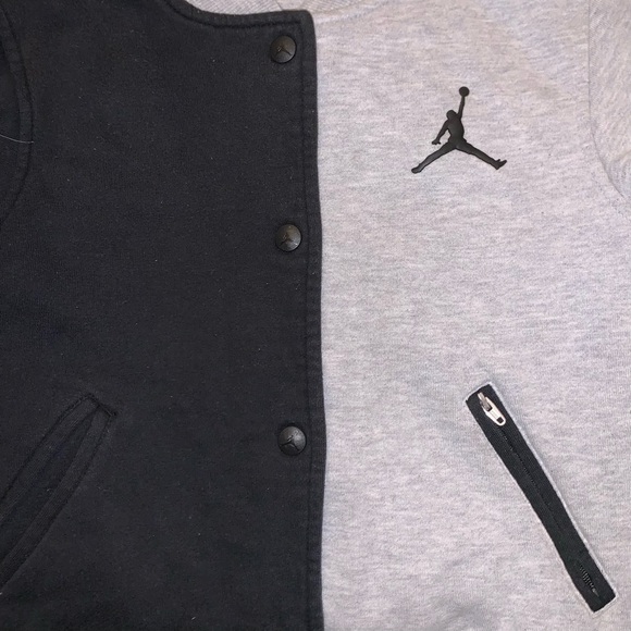 Jordan AJ Boy's Bicolor Varsity Jacket - Picture 3 of 7